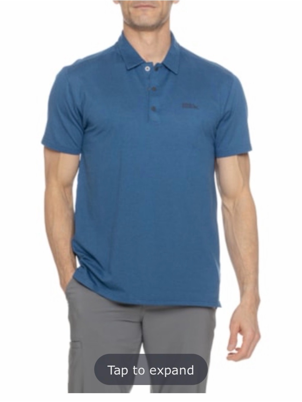 Eddie Bauer Men's Deep Blue Polo Shirt